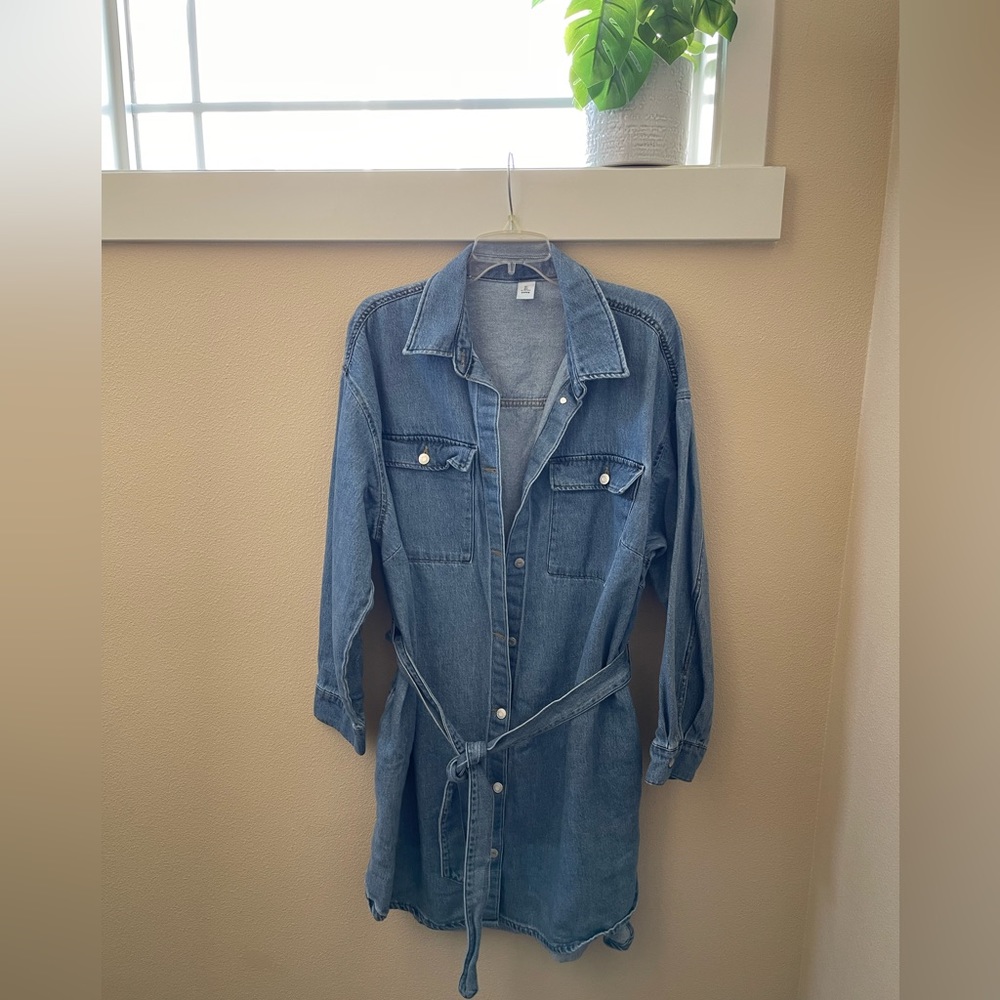 H&M Jean midi dress